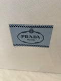 Pre Loved Prada Vitello Daino Logo Crossbody in Pale Dusky Pink - Excellent