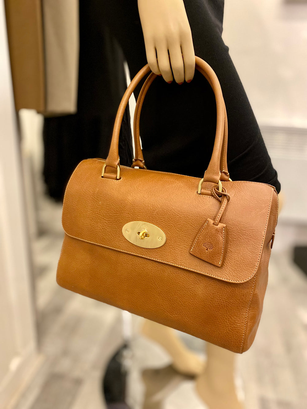 Pre Loved Mulberry Del Rey in Vegetable Tan Deer Brown Leather (New)