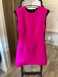 Pre Loved Dolce & Gabbana Pink Wool Crepe Mini Dress Size 42 uk10 (new)