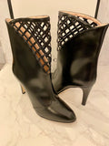Gucci Plume Black Lattice Heeled Boots UK 7.5 (new)