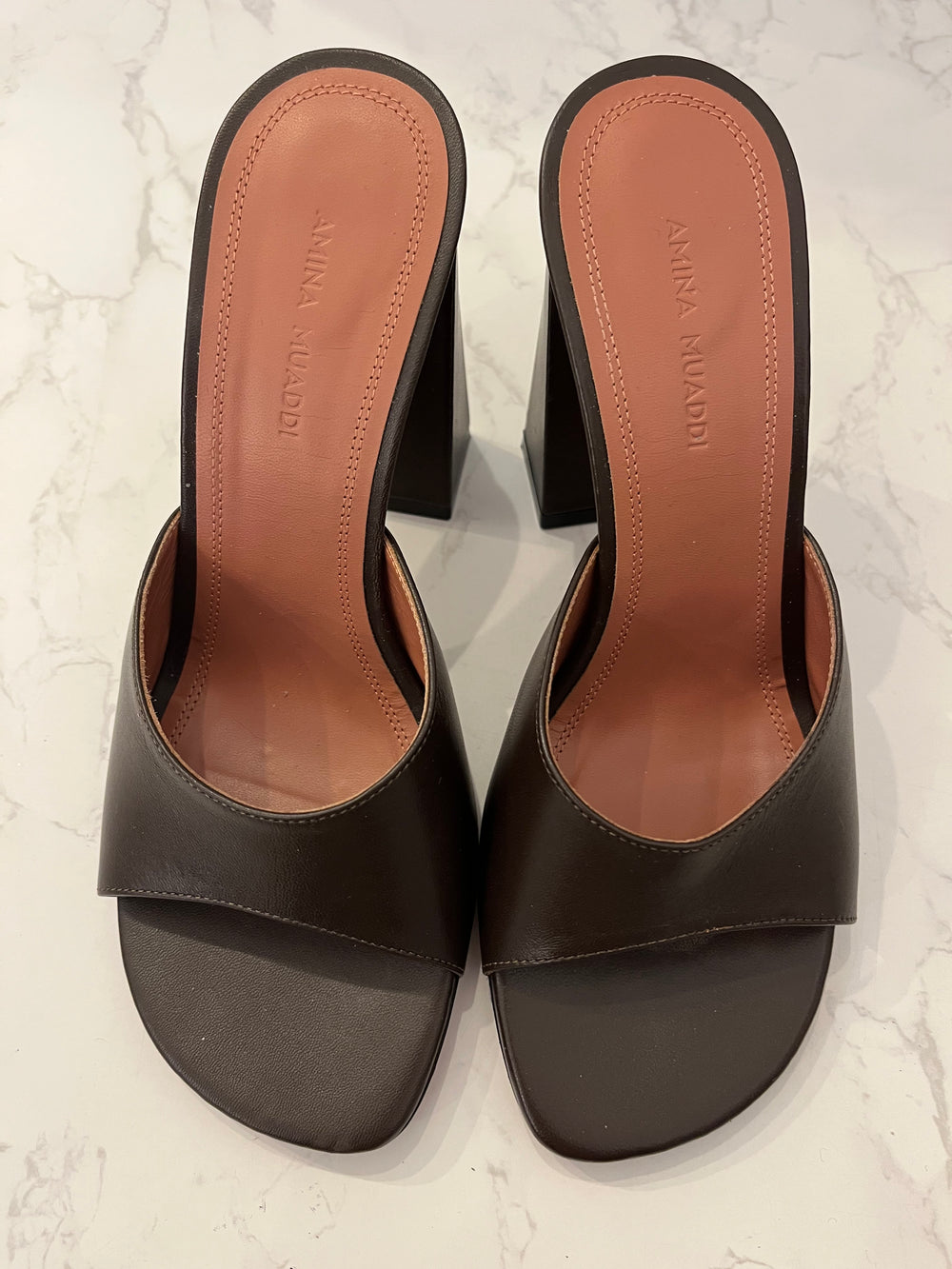 Pre Loved Amina Muaddi Lupita open toe sandals. UK size 3.5