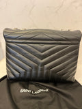 Pre Loved Yves Saint Laurent Medium Lou Lou Bag in Black - Excellent