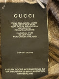 Pre Loved Gucci Fur Trimmed Shawl in Grey