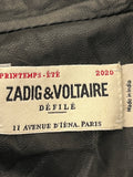 Zadig & Voltaire Studded Leather Jacket Fr34 U.K. 6