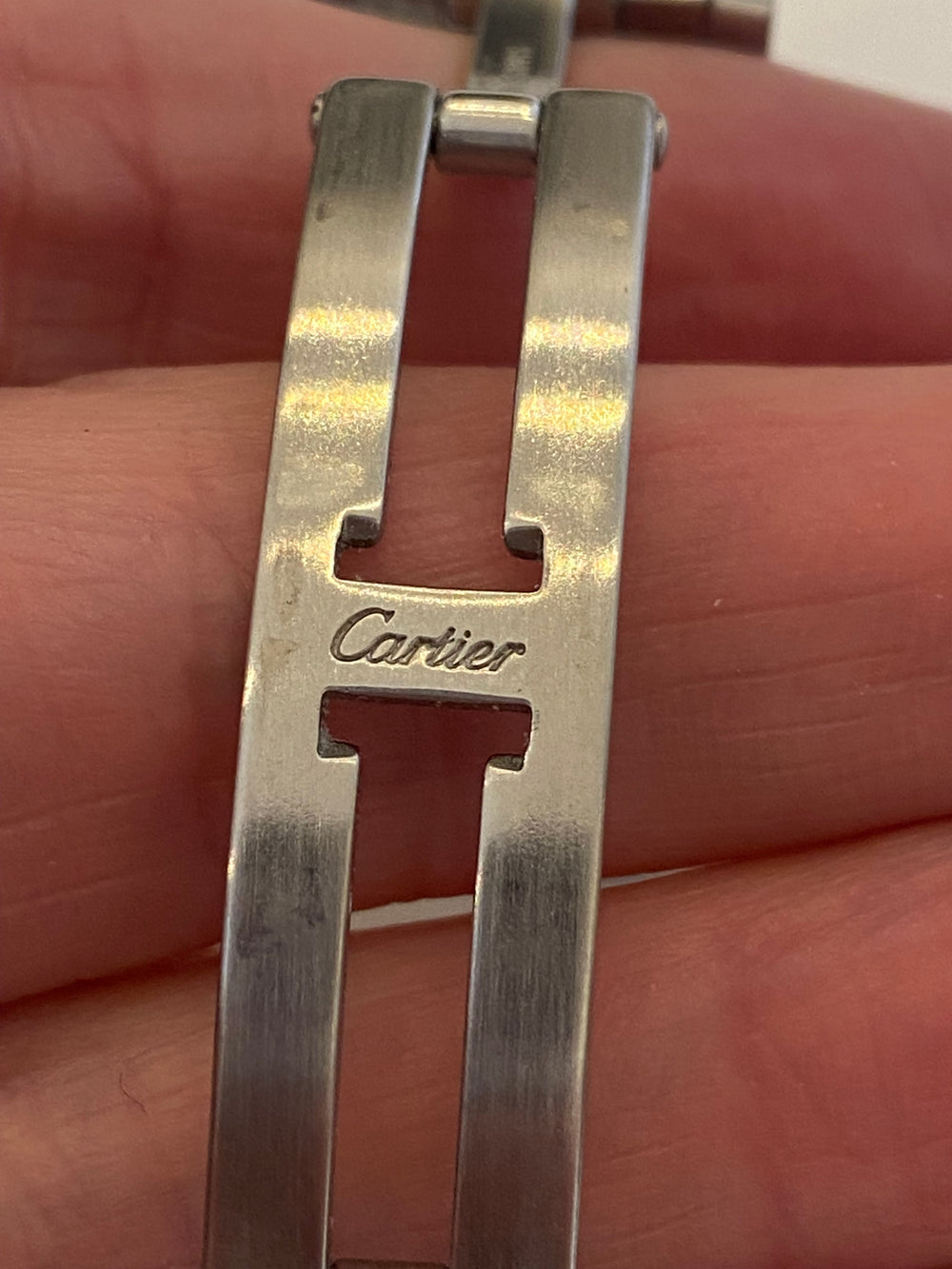 Pre Loved Cartier Tank Francaise Satinless Steel & Gold  Watch 2465