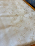 Pre Loved Louis Vuitton beige classic monogram shawl - Excellent