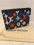 Pre Loved Louis Vuitton Louis Vuitton Pochette Voyage MM in Graffiti Multicolor (as new)