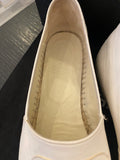 Pre Loved Chanel Cream Leather Espadrilles UK5