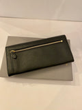 Pre Loved Mulberry Continental Plaque Purse in Black Leather (New)