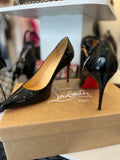 Christian Louboutin Kate 85 Black Patent Heels UK 5 (reserved)