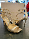 Jimmy Choo Azia Glitter Heels UK 4.5
