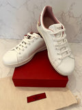 Pre Loved Valentino Backnet Perforated Leather Trainers UK 5.5