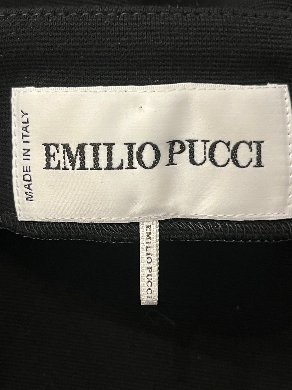Pre Loved Emilio Pucci Black Dress with Belt size UK8