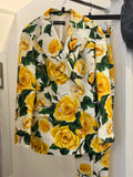 Pre Loved Dolce & Gabbana Rose Trouser Suit ,IT 42 ,fits UK 10 (new)