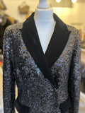 Pre Loved Essentiel Antwerp Sequin & Velvet Jacket UK 8