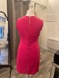 Pre Loved Versace Pink Reverse Sweetheart Safety Pin Dress size 42 uk10 (new)