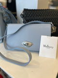 Pre Loved Mulberry Lana Wallet on Strap in Poplin Blue (new)
