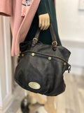 Pre Loved Mulberry Mitzy Hobo in Black Leather