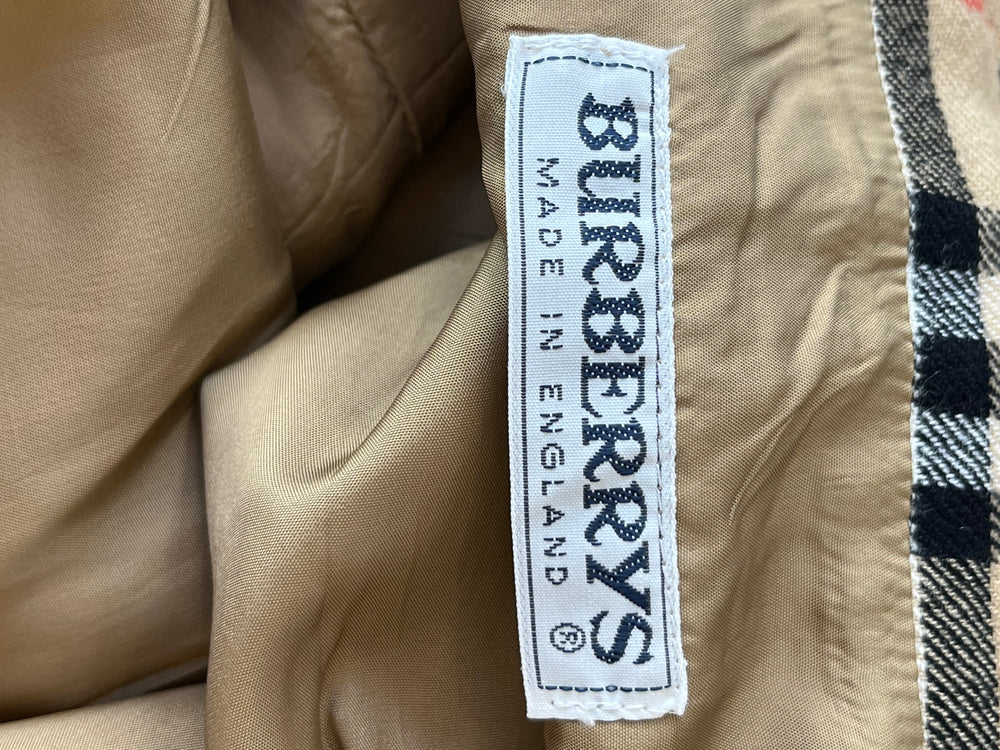 Burberry Nova Check Wool Pencil  Skirt Size XS
