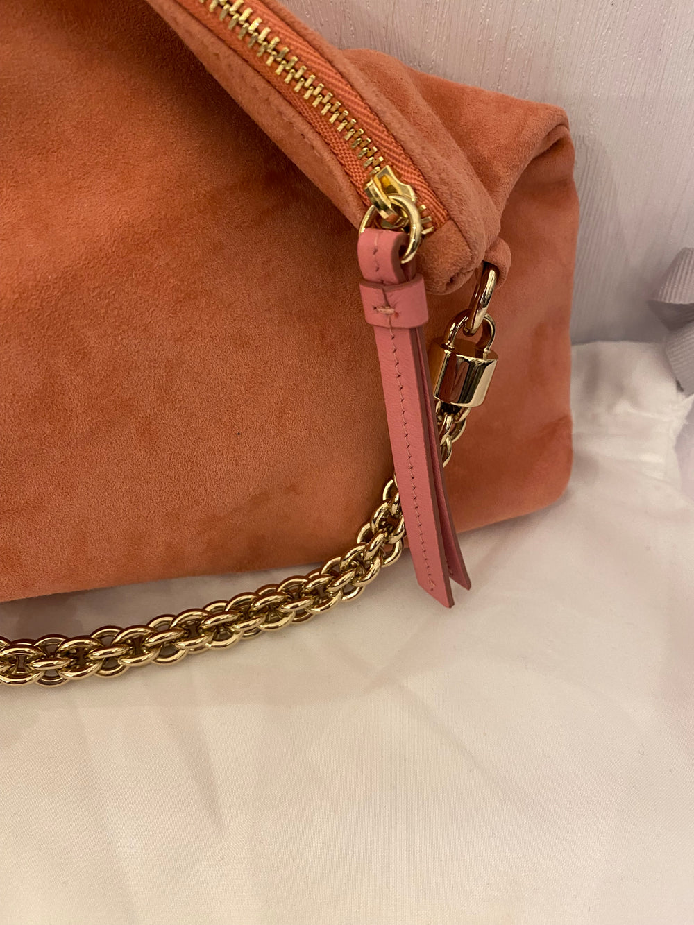 Pre Loved Jimmy Choo Callie Candy Floss Suede Grab Bag