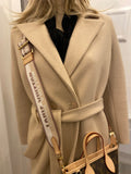 Pre Loved Marella Light Beige Wool Coat uk10