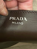 Pre Loved Prada City Double Zip Tote in Chocolate