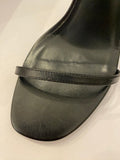 Pre Loved Yves Saint Laurent Opyum Sandals in Black Leather Size uk7