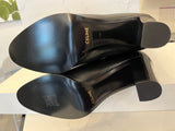 Pre Loved Celine Claude Long Black Leather Triomphe Boots UK 7 (new)