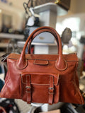 Pre Loved Chloe Edith Weekend Bag in Tan