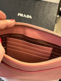 Prada Pink Saffiano Leather Pochette (reserved)