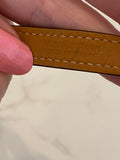Pre Loved Hermes Rivale Double Tour Etoupe Leather Size M