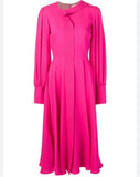 Preloved Roksanda Adyn Cerise Pink Silk Dress UK14 (new)