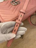 Pre Loved Gucci GG Marmont Matelasse Shoulder/Crossbody in Wild Rose (excellent)