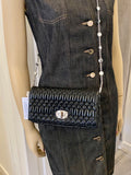 Pre Loved Miu Miu Black Crystal Matelasse Shoulder/Cross Body/Clutch Bag (new)