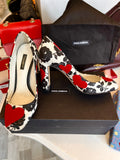 Dolce & Gabbana Floral & Heart Heels UK 4.5