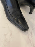 Pre loved Prada Black leather Boots Size  UK4 (fit UK5)