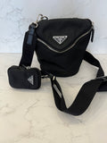Pre Loved Prada Tessuto Nylon and Leather shouder bag