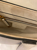 Pre Loved Christian Dior Latte Saddle Bag with Logo Web Strap  (excellent)