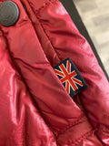 Pre Loved Belstaff Burgundy Down Filled Puffer Jacket uk8