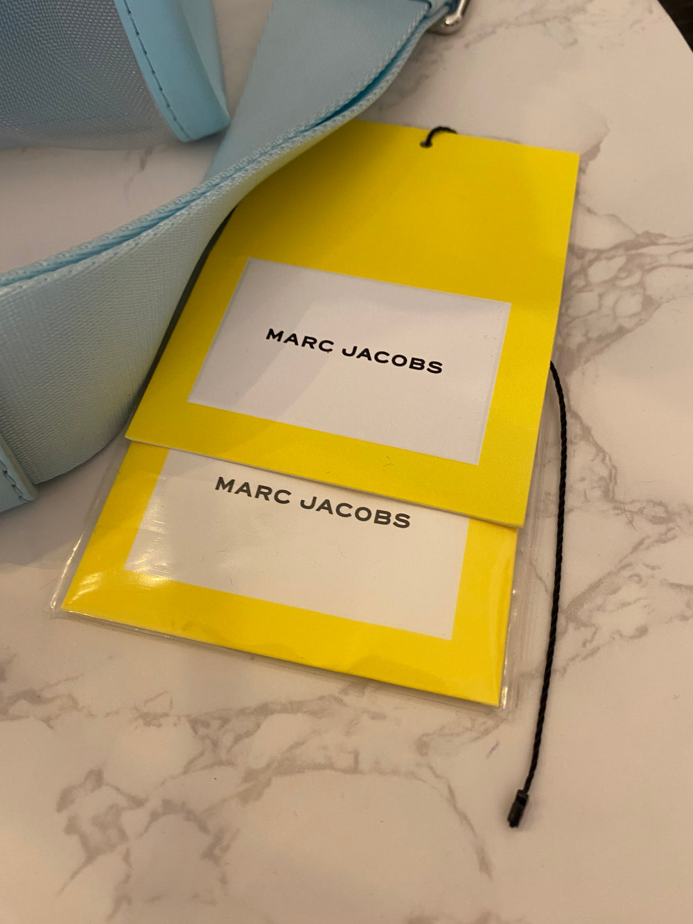 Pre Loved Marc Jacobs The Tote Bag Mesh Aqua Blue