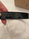 Pre Loved Christian Louboutin Black Patent Belt (new)