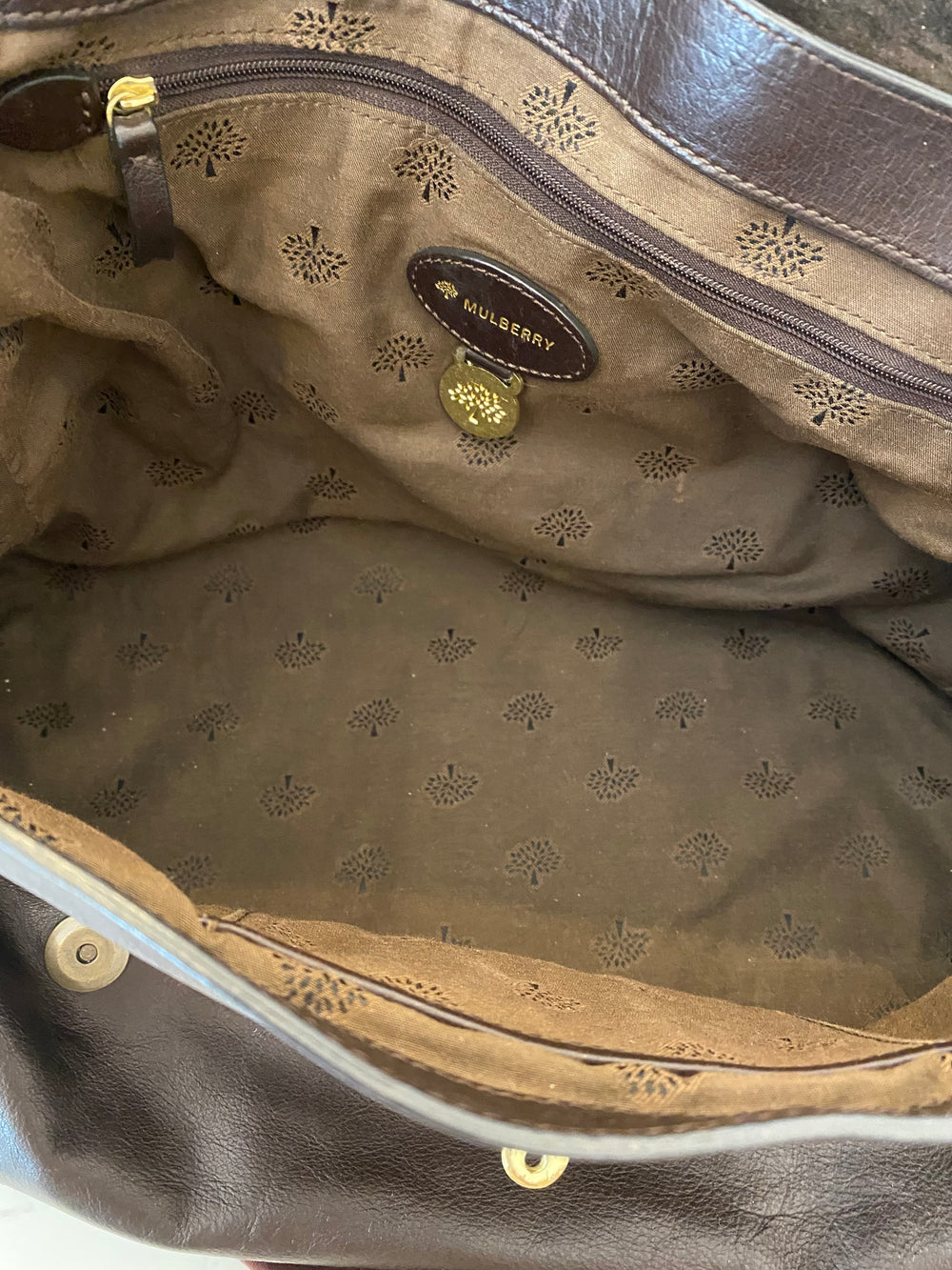 Pre Loved Mulberry Alexa in Chocolate Brown