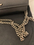 Pre Loved Saint Laurent Kate Crossbody Bag in Black with Silver Tone Hardware