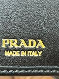 Pre Loved Prada Black Calf Leather Wallet Bag (as new)