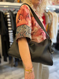 Pre Loved Aimee Prada Black Calf Leather Shoulder Bag (as new)