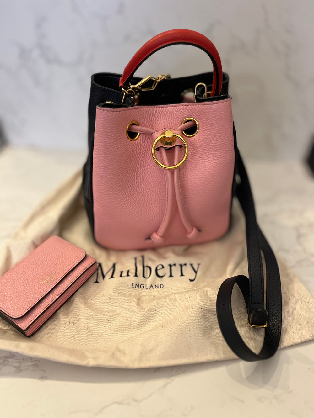 Pre Loved Mulberry Hampstead Mini in Pink with Coin Purse (excellent)