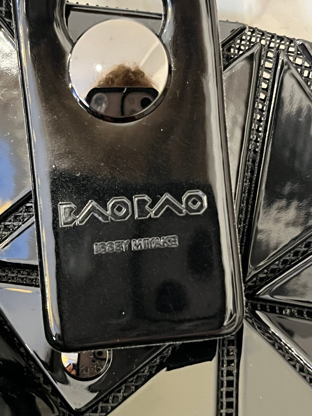 Pre Loved Issey Miyake Bao Bao Prism Bag in Black