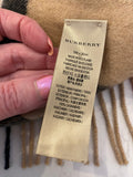 Pre Loved Burberry Cashmere Giant Beige Check Scarf (excellent)