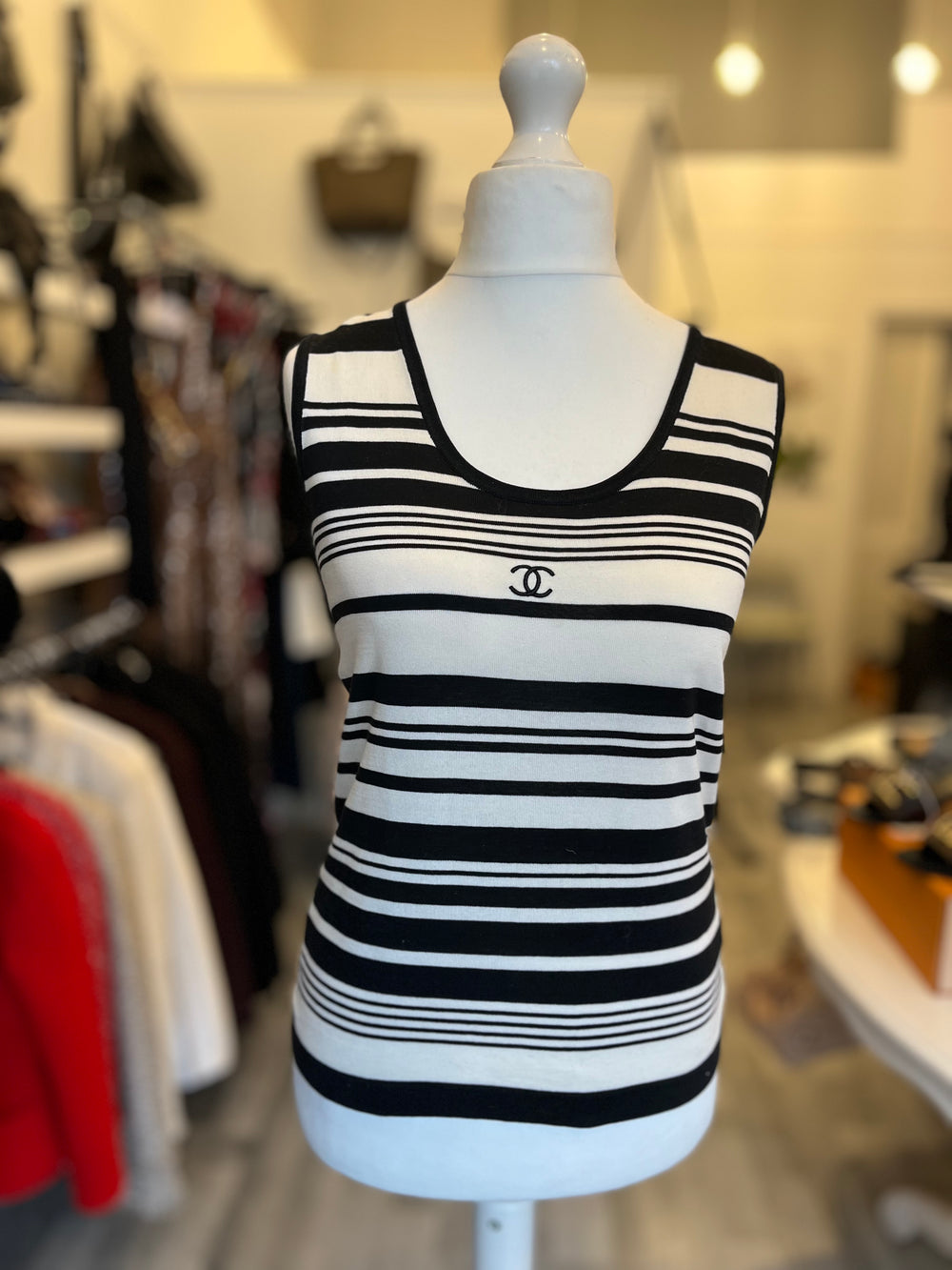 Pre Loved Chanel tank top size FR38 UK 8-10