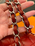 Chanel The Business Flap in Red Calfskin with Silver Hardware